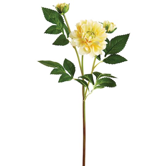 Soft Yellow Dahlia Spray